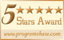 5 Stars awarded by Vir.IT eXplorer Lite at ProgramsBase.com